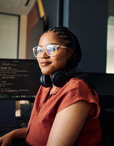 Website Administrator working on a WordPress Website